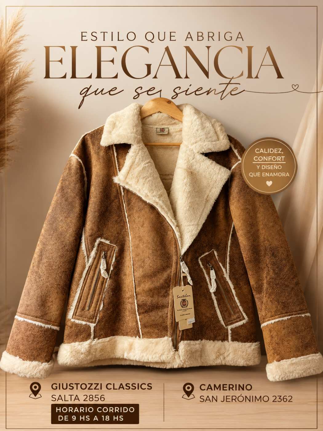 Imported Shearling Coat