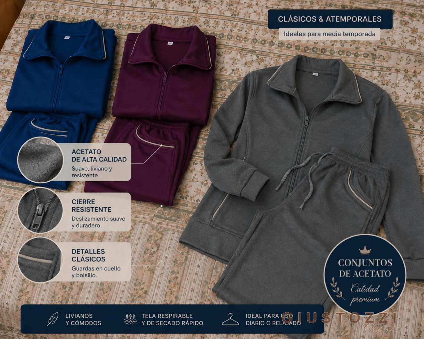 ✨ Conjunto AROMA de Acetato Premium – Dama ✨