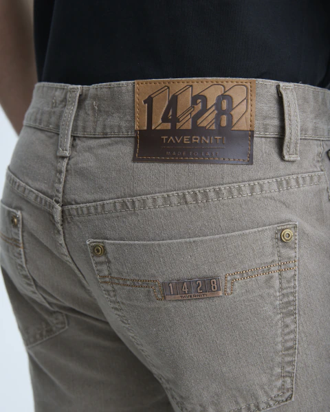 JEAN DUBAI DE DENIM REGULAR FIT TOSTADO
