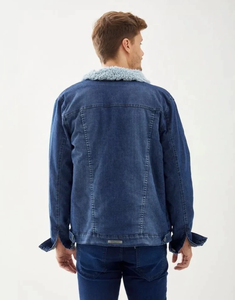 Campera Taverniti Hombre Jean - Denim Casual- revestida.